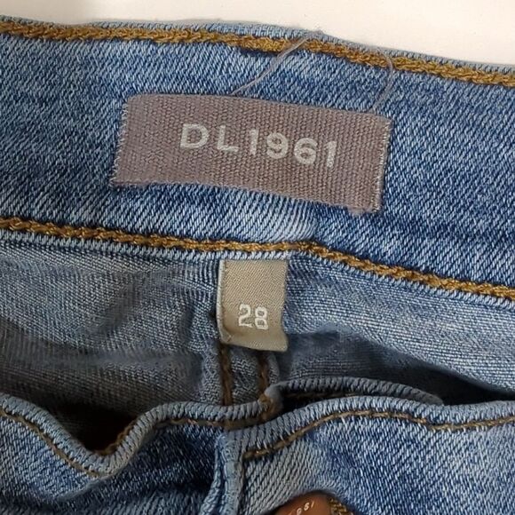 DL1961 Womens Jeans 28 Blue Florence Skinny Light Wash 26.5" Inseam - Picture 4 of 10